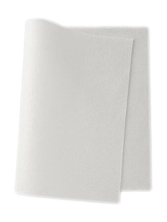Wolvilt lapje 20×30 cm - Wit