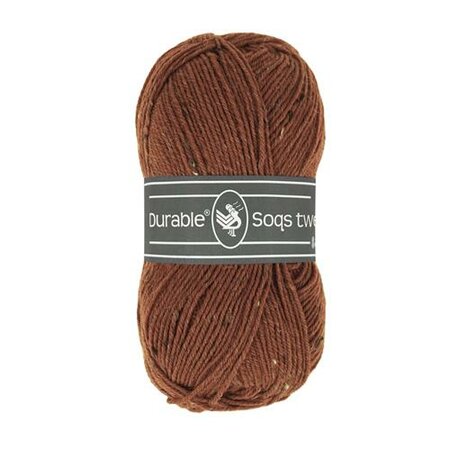 Durable Soqs Tweed - 417 Bombay Brown