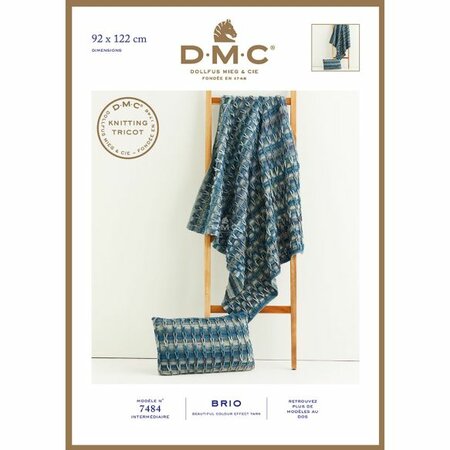 DMC Brio haakpatroon deken en kussenhoes