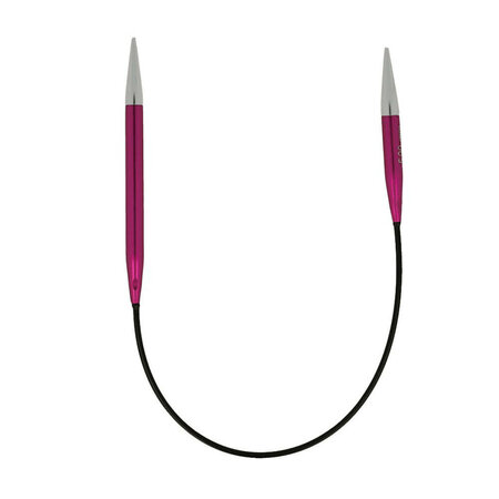 Knitpro Zing 5mm Asymetrische Rondbreinaalden 25cm