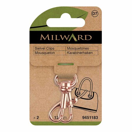 Milward Musketonhaak 13mm Roségoud