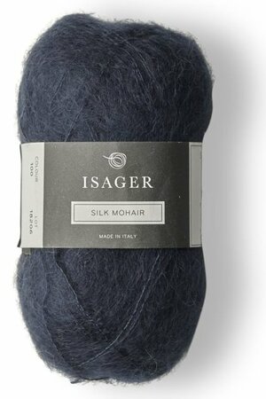 Isager Silk Mohair - 100 Midnight