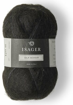 Isager Silk Mohair - 30 Black