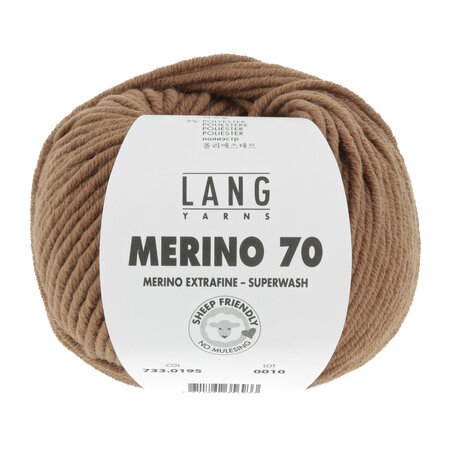 Lang Yarns Merino 70 - 195 Light Brown