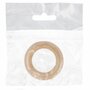 Houten bijtring naturel 8.5 cm buitenmaat